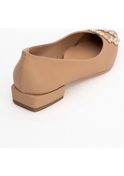 Ghent Bej Cilt Inci Taşlı Kadın Babet fırsatları