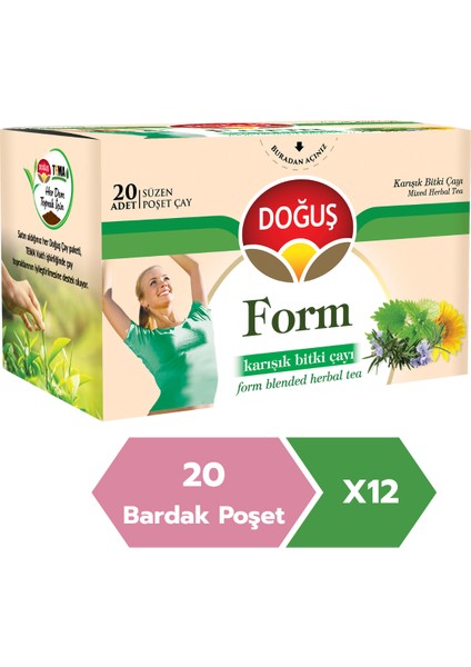 Form Karışık Bitki Çayı 20’li X 12 Adet