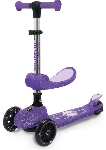 Jelly 2in1 3tekerlekli Işıklı Katlanabilir Oturaklı Çocuk Scooter