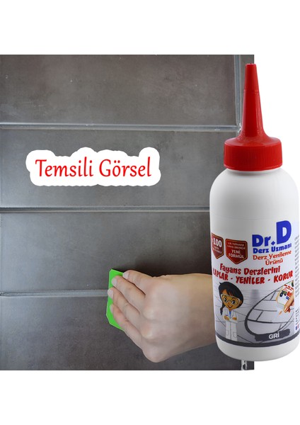 Derz Dolgu Fayans Seramik Mermer Yer Duvar Için Tamir Derz Yenileme Dolgusu 200 gr Antrasit Gri Renk modelleri
