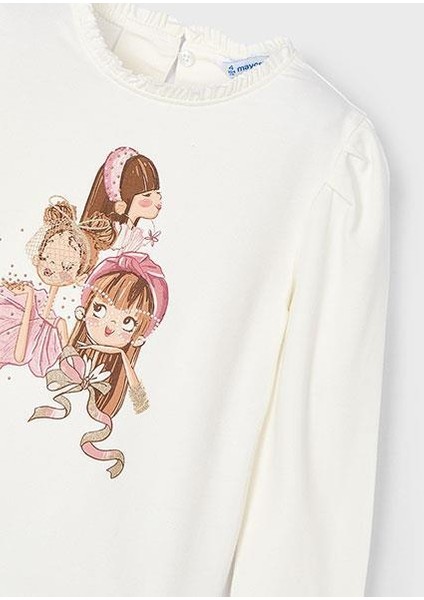 Kız Çocuk Baskılı Sweatshirt 04065 fiyatları