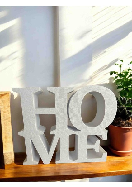 Home Yazılı Dekoratif Masaüstü Biblo, Beyaz, Minimalist Tasarım modelleri