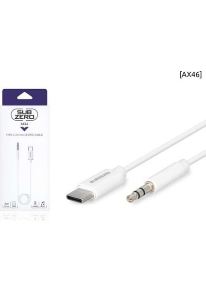 AX46 Type-C To 3.5 mm Aux Kablo