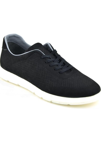 2237 Siyah Spor Hakiki Deri Ayakkabı