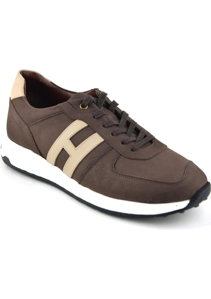 2476 Kahve Spor Hakiki Deri Ayakkabı