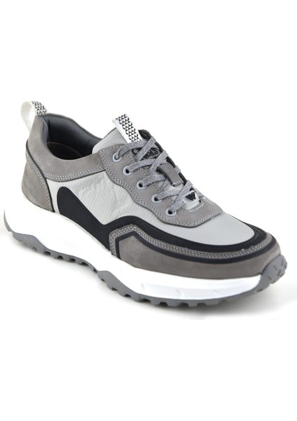 2604 Gri Spor Hakiki Deri Ayakkabı
