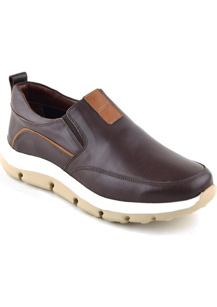 2570 Kahve Spor Hakiki Deri Ayakkabı