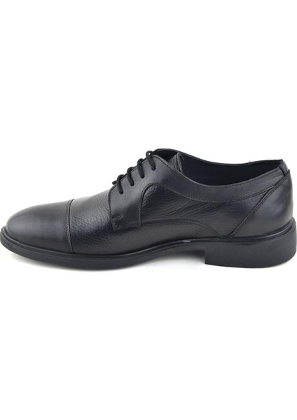 2447 Siyah Klasik Hakiki Deri Ayakkabı modelleri