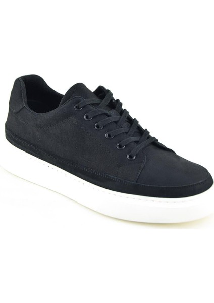 2460 Siyah Spor Hakiki Deri Ayakkabı