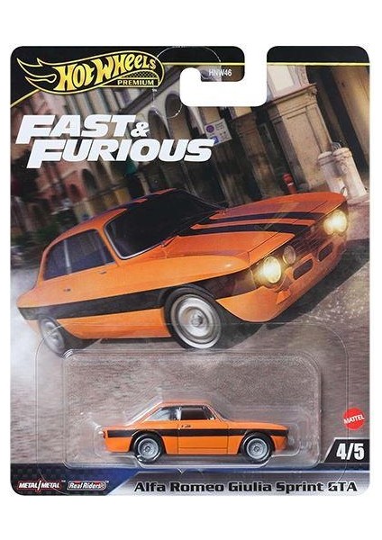 Hot Wheels Premium Fast & Furious Alfa Romeo Giulia Sprint Gta HNW46 JBM04