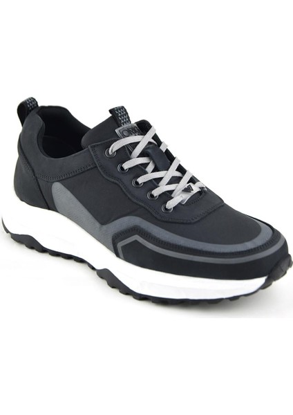 2604 Siyah Spor Hakiki Deri Ayakkabı