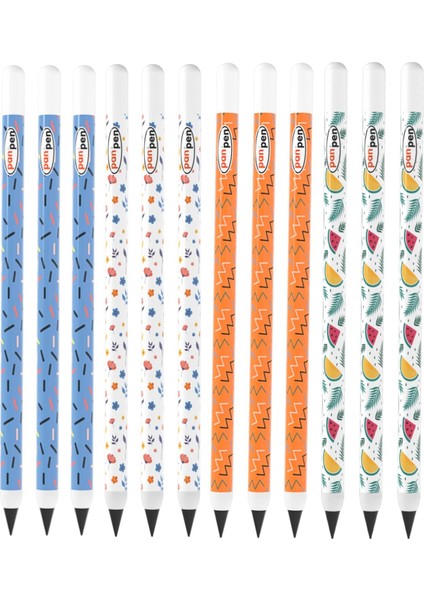 Panpen Neşeli Desenler Serisi Bitmeyen Kurşun Kalem (PAN719) 12 Adet