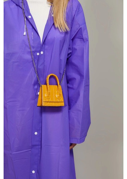 Kadın Hardal Zincir Askılı Mikro Çanta BE459