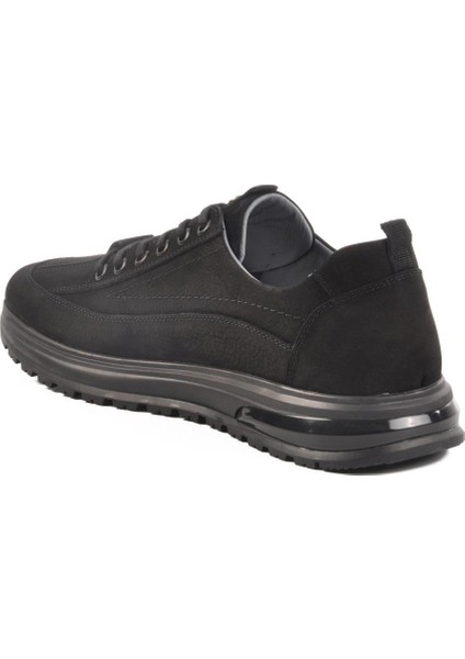 432404 M Siyah Nubuk Hakiki Deri Erkek Günlük Ayakkabı fırsatları