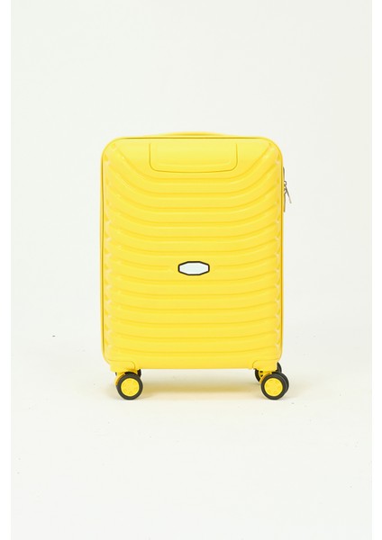 Unisex Sarı Kabin Boy Küçük Silikon Kırılmaz Pp Valiz fiyatları