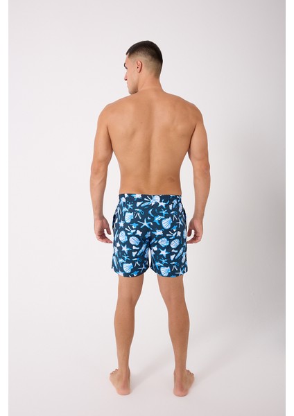 Desenli Erkek Deniz Yüzme Şortu Fileli Cepli DMN105003 fiyatları