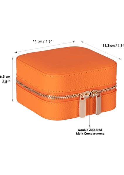 Gerçek Deri Seyahat Boy Takı Organizer Kutusu, Mücevher Aksesuar Çantası, Küpe Kolye Yüzük Düzenleyici modelleri