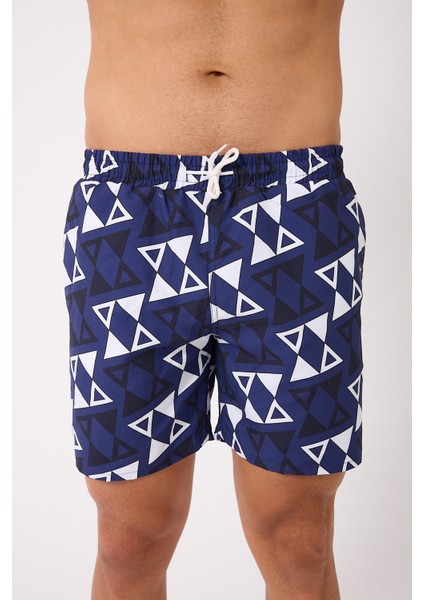 Desenli Erkek Deniz Yüzme Şortu Fileli Cepli DMN105003 indirimleri