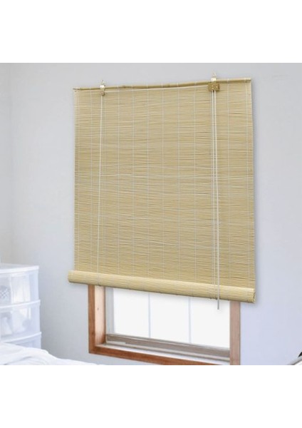 Bambu Stor Perde 90 x 180 cm Ahşap Güneşlik Balkon Perdesi 6005