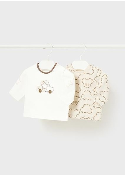 Erkek Bebek T-Shirt 2'li Set 02029