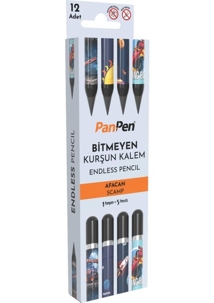 Panpen Afacan Serisi Bitmeyen Kurşun Kalem (PAN717) 12 Adet fiyatları