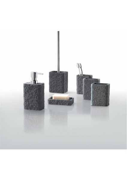 Aries Sıvı Sabunluk, Tezgah Üstü - Antrasit