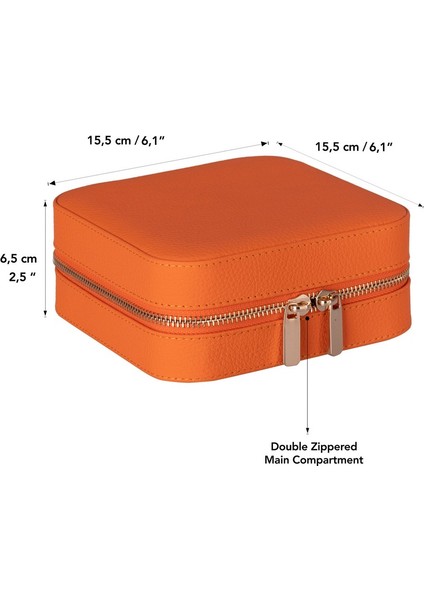 Gerçek Deri Seyahat Boy Takı Organizer Kutusu, Mücevher Aksesuar Çantası, Küpe Kolye Yüzük Düzenleyici modelleri