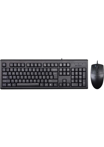 A4 TECH KM-72620D USB Q Trk Optic Mouse Siyah Multimedya Klavye - Mouse Set