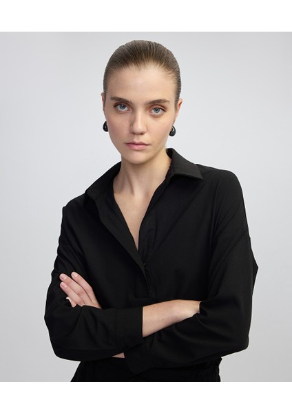 Gömlek Yaka Bluz IW6250006031001