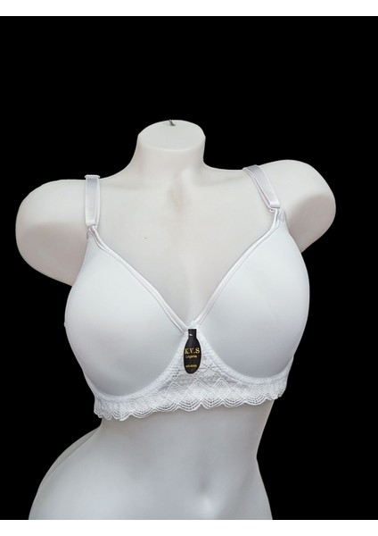 C Cup Balenli (Telli) Toparlayıcı Dantel Detaylı Sütyen