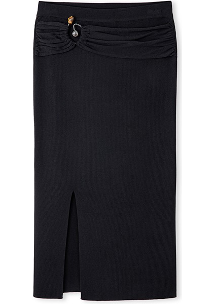 Karma Aksesuarlı Triko Etek IW6250004096001 fırsatları