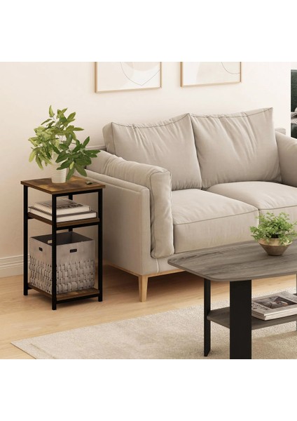 Nish 3 Raflı Yan Sehpa