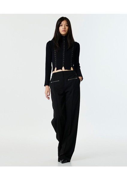 Metal Fermuarlı Pantolon TW6250003088001 fiyatları