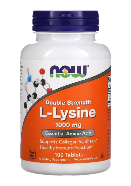 Double Strength L-Lysine, 1,000 Mg, 100 Tablets