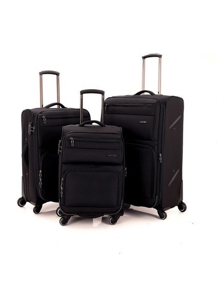 Lüx Kumaş Orta Boy Valiz V117 - Siyah fiyatları