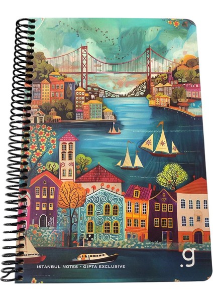 17X24 Desenli Sert Kapak Defter Kareli