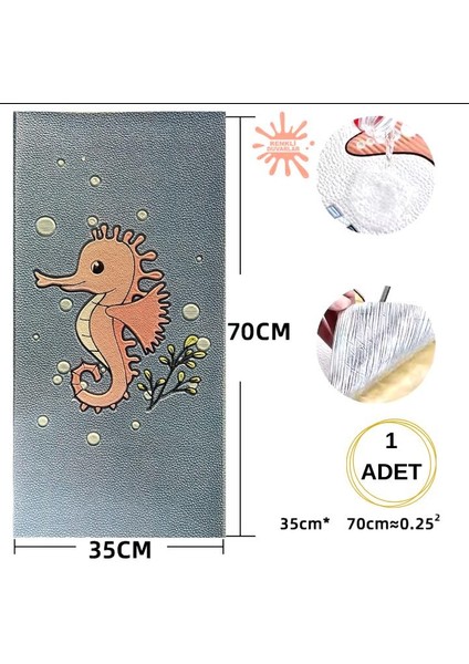 Yapışkanlı Darbe Emici Isı Yalıtım Kalın 8mm Çoçuk Odası Kreş Anaokulu Duvar Paneli Kağıdı NW185