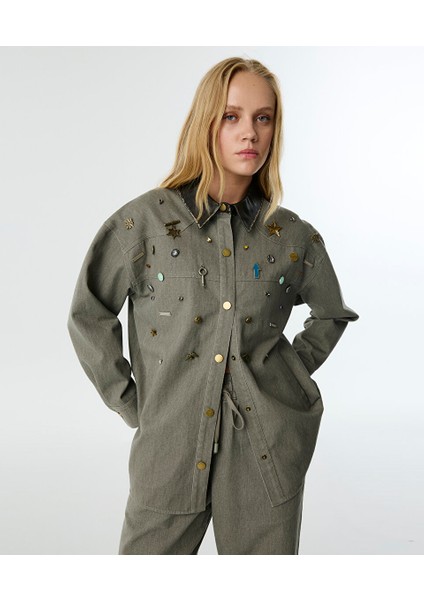 Karma Aksesuarlı Oversıze Ceket TW6250005049AA2 modelleri