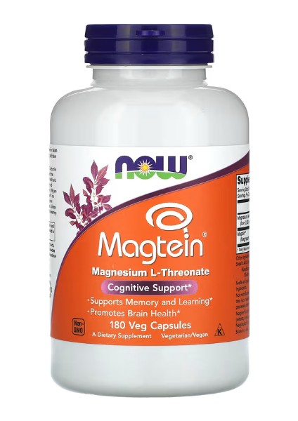 Magtein, Magnesium L-Threonate, 180 Veg Capsules