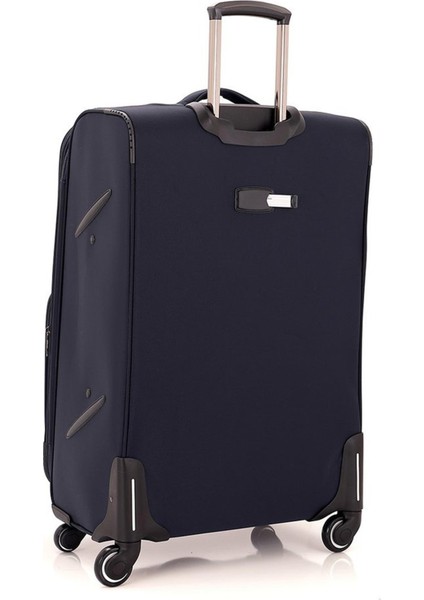 Lüx Kumaş Orta Boy Valiz V117 - Lacivert modelleri