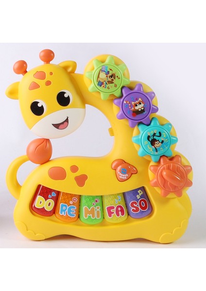 Işıklı Pilli Sesli Müzikli Eğitici Oyuncak Sevimli Zürafa