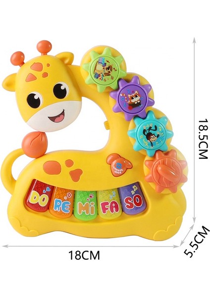 Işıklı Pilli Sesli Müzikli Eğitici Oyuncak Sevimli Zürafa fırsatları
