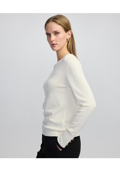 Düğme Aksesuarlı Colorblock Triko IW6250050360018 fırsatları