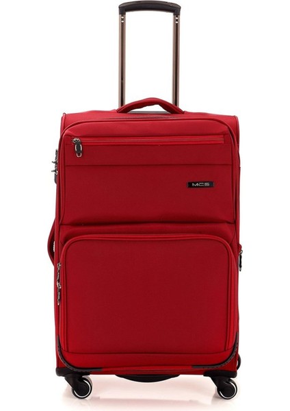 Lüx Kumaş Kabin Boy Valiz V117 - Bordo