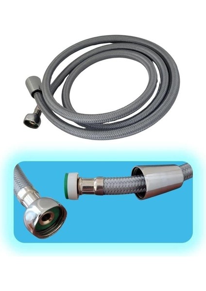 Yt276 Kartepe Çelik Örgülü Kopmaz Banyo Duş Spiral Hortumu 175cm 10yıl Garanti fiyatları
