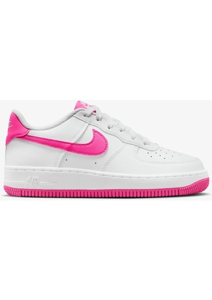 Air Force 1 SS25 (Gs) Unisex White Leather Shoes Beyaz Pembe Deri Spor Ayakkabı FV5948-102 modelleri