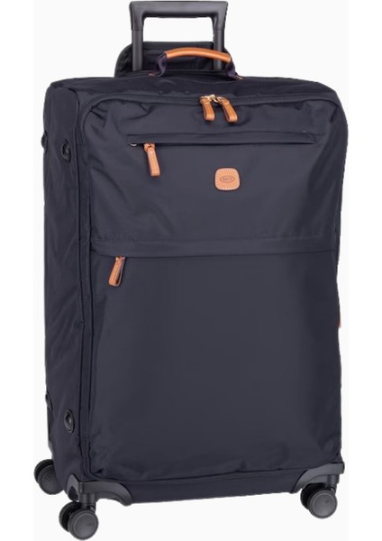 Brıc's X-Travel Trolley 71 cm Deri Detaylı, Geniş Hacimli, Şık ve Hafif Valiz