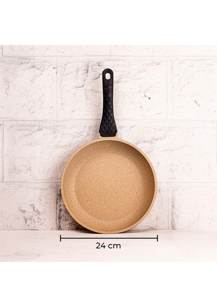 Best Chef 3'lü Döküm Tava Seti Granit Kaplama Vizon Renk 20-24-28 cm fırsatları