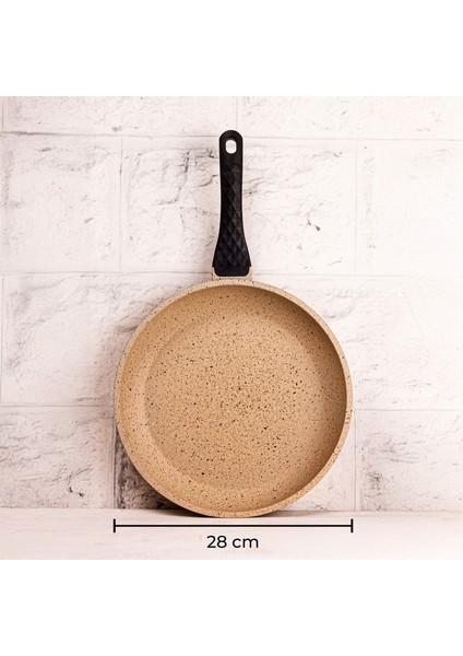 Best Chef 3'lü Döküm Tava Seti Granit Kaplama Vizon Renk 20-24-28 cm indirimleri