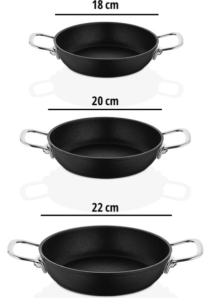 Dark 3 Parça Yanmaz Yapışmaz Titanyum Kaplama Sahan Seti fırsatları